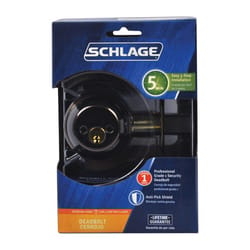 Schlage Aged Bronze Zinc Double Cylinder Deadbolt