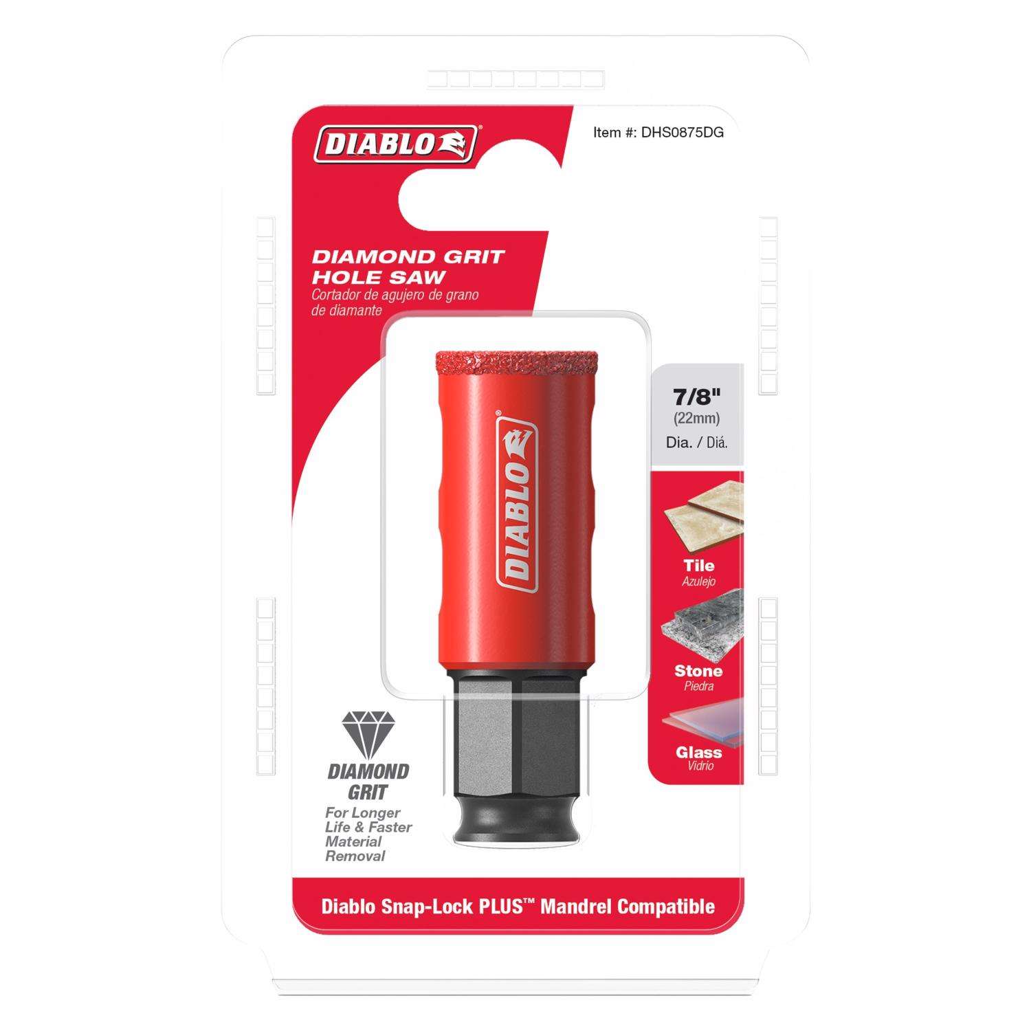 Diablo 7/8 in. Diamond Grit Hole Saw 1 pk Ace Hardware