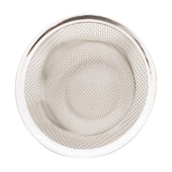 Plumb Pak 2 in. D Chrome Stainless Steel Mesh Strainer Silver