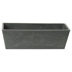 Algreen Products 5.5 in. H X 6 in. W X 14 in. D Plastic Windowsill Planter Slate
