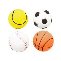 Boss Pet Digger's Assorted Rubber Ball Dog Toy Medium 4 pk