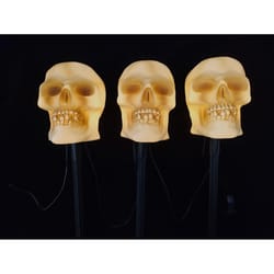 Gerson Warm White 15 in. LED Lighted Luminaries Skeleton Yard Stake