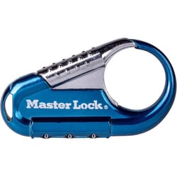 Master Lock 1548DCM 1/4 in. W X 3-5/16 in. L Metal 3-Dial Combination Luggage Lock