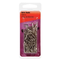 Hillman 17 Ga. X 1 in. L Stainless Steel Wire Nails 1 pk 2 oz