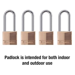 Master Lock 1-9/16 in. W Steel 4-Pin Cylinder Padlock