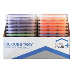 Home Plus Assorted Colors Plastic Ice Cube Trays