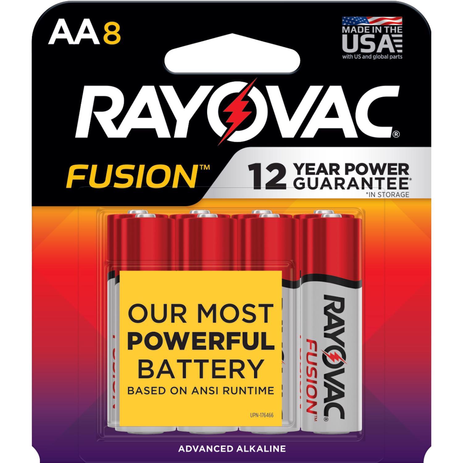 Photos - Household Switch Rayovac Fusion AA Alkaline Batteries 8 pk Carded 815-8TFUSK 