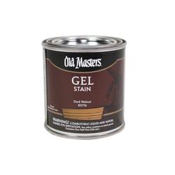 Old Masters Semi-Transparent Dark Walnut Oil-Based Alkyd Gel Stain 1/2 pt