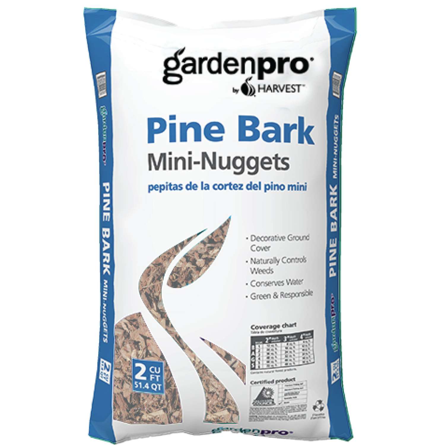 Harvest Garden Pro Natural Pine Bark Mulch 2 Cu Ft Ace Hardware