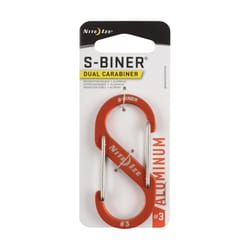 Nite Ize S-Biner 1.9 in. D Aluminum Orange Dual Carabiner Key Chain