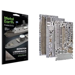 Metal Earth Premium Series Monitor & Merrimack 3D Model Kit Multicolored 178 pc