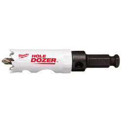 Milwaukee Hole Dozer 7/8 in. Bi-Metal 2.7 in. L X 3/8 in. D Hole Saw with Arbor and Pilot Bit