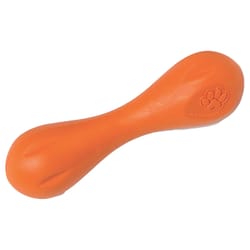 West Paw Zogoflex Orange Plastic Hurley Bone Chew Dog Toy Extra Small 1 pk