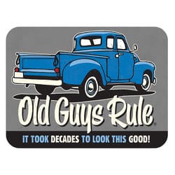 Open Road Brands Old Guys Rule .125 in. L X 3 in. W Multicolored Magnet 1 pk