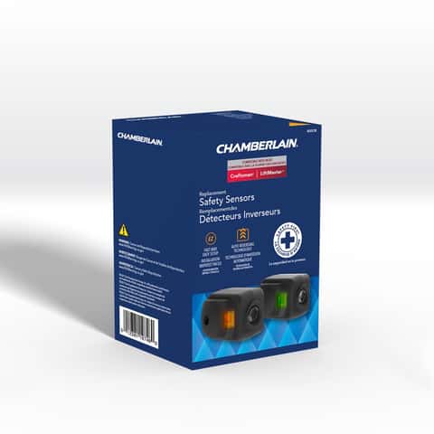 Chamberlain 1.25 in. W X 2.45 in. L Plastic Garage Safety Sensors Chamberlain 1.25 in. W X 2.45 in. L Plastic Garage Safety Sensors