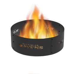 Blue Sky NFL 12 in. H X 36 in. W Steel Round Baltimore Ravens Fire Ring For Wood