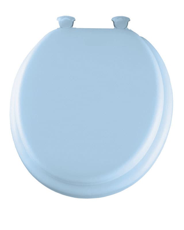 blue soft toilet seat