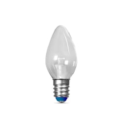 Feit C7 E12 (Candelabra) LED Bulb Blue 0.5 Watt Equivalence 2 pk