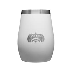 Toadfish 10 fl. oz. White BPA Free Non Tipping Wine Tumbler with Lid