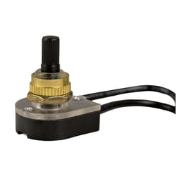 Gardner Bender 6 amps Rotary Switch Black/Brass 10 pk