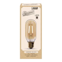 Feit T14 E26 (Medium) LED Bulb Amber Soft White 40 Watt Equivalence 1 pk