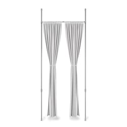 Umbra Metallic Nickel Silver Curtain Rod 36 in. L X 66 in. L