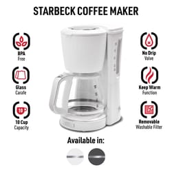 Haden Starbeck 1.5 L White Coffee Maker