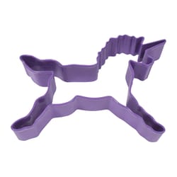 R&M International Corp 3 in. W X 5 in. L Unicorn Cookie Cutter Purple 1 pc