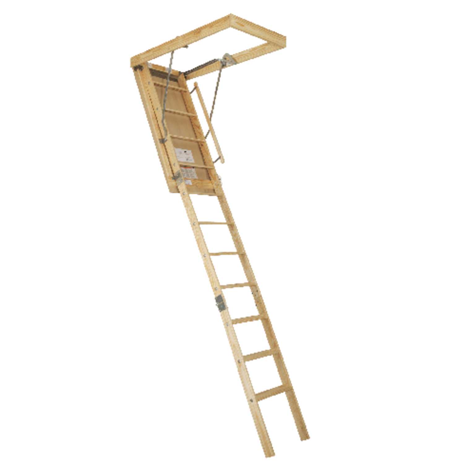 Louisville 10 4 Ft H X 22 5 In W Wood Attic Ladder Type 1 250 Lb