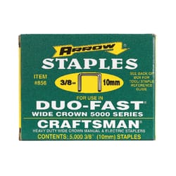 Arrow Duo-Fast 1/2 in. W X 3/8 in. L 18 Ga. Wide Crown Staples 5000 pk