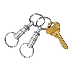 Custom Accessories Metal Silver Pull-Apart Key Chain
