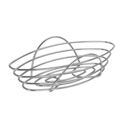 Spectrum St. Louis 6.5 in. L X 14.3 in. W X 4.3 in. H Silver Bread Basket