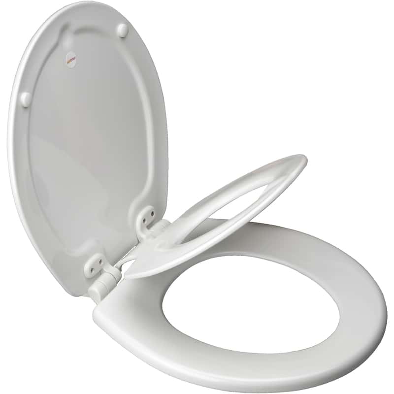 Mayfair by Bemis NextStep2 Slow Close Round White Enameled Wood Toilet