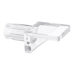 Prime-Line Clear Plastic Shelf Support Peg 1/4 inch Ga. 0.9 in. L 5 lb