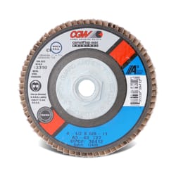 CGW 4-1/2 in. D X 7/8 in. Aluminum Oxide Flap Disc 40 Grit 1 pc