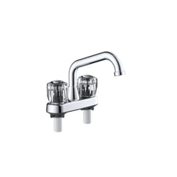 Home Plus Chrome Traditional Bathroom Faucet 4 in.