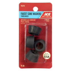 Ace 3/8 in. D Rubber Threaded Faucet Cone Washer 4 pk