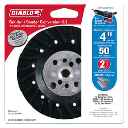 Diablo 4 in. D X 5/8 in. Aluminum Oxide Angle Grinder Conversion Kit 5 pk