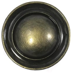 Laurey Classic Traditions Ambassador Round Cabinet Knob 1 in. D 0.8 in. Antique Brass 1 pk