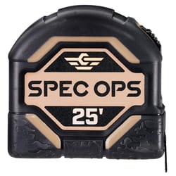 Spec Ops 25 ft. L X 3.12 in. W Tape Measure 1 pk