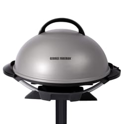 Black+Decker George Tough Silver Plastic Nonstick Surface Electric Grill 240 sq in