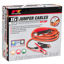 Performance Tool 16 ft. 6 Ga. Jumper Cable 400 amps