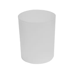 Sttelli Kaleidoscope 10 L White Polypropylene Wastebasket