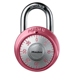 Master Lock 1530DPNK 2 in. H X 7/8 in. W X 1-7/8 in. L Steel 3-Dial Combination Padlock