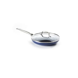 Blue Diamond Aluminum/Stainless Steel Fry Pan 12 in. Blue