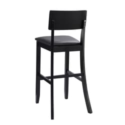 Linon Home Decor Dark Brown Polyurethane Lucia Barstool 43 in.