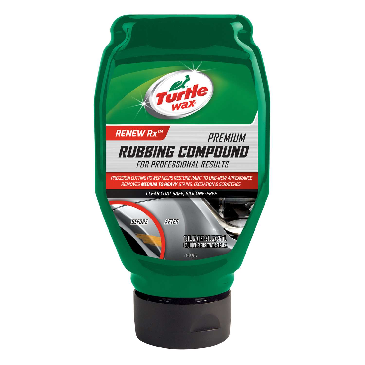 Turtle Wax Liquid Rubbing Compound 18 oz. For Pro Detail Paint and Body
