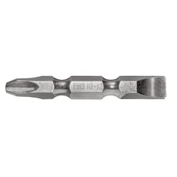 Century Drill & Tool Phillips/Slotted #3/#10-12 X 2 in. L Double-Ended Screwdriver Bit S2 Tool Steel