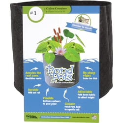 Smart Pot Pond Pots 6 in. H X 7 in. D Geo-Thermal Fabric Planter Black