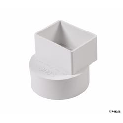 NDS Schedule 35 2 in. Hub each X 3 in. D Female PVC Flush Downspout Adapter
